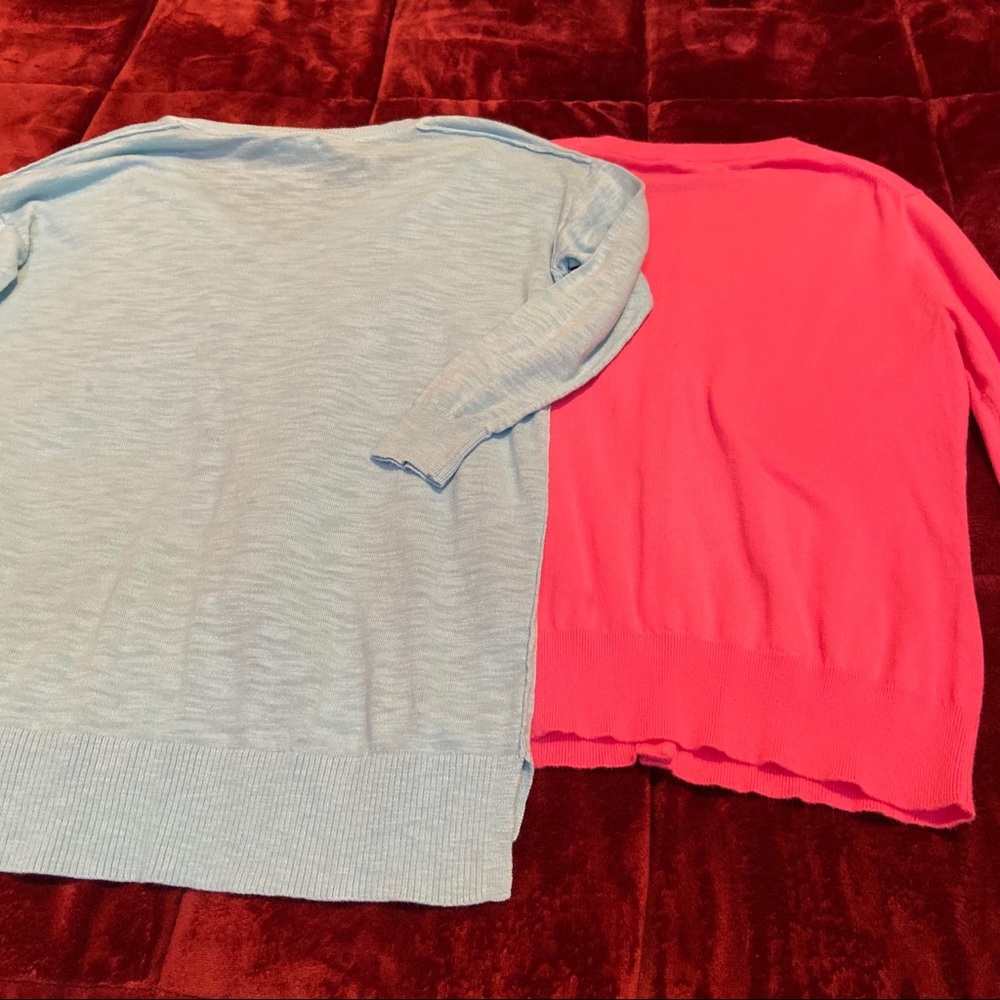 Bundle of 2 J. Crew sweaters - v neck & button up